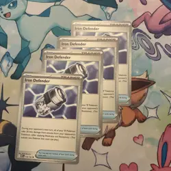 4x Iron Defender (118/132) - Mega Evolution English Pokemon TCG Playset - Image 1