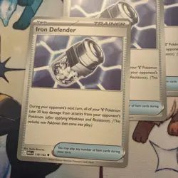 4x Iron Defender (118/132) - Mega Evolution English Pokemon TCG Playset - Image 2