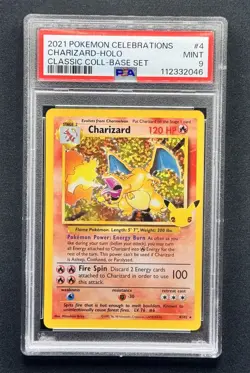 Pokemon TCG 2021 Charizard 4/102 PSA 9 Celebrations Classic Collection Holo - Image 1
