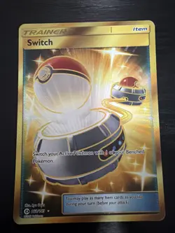 Switch (Secret) 160/149 SM Base Set Holo 2017 Pokemon Sun & Moon - Image 1