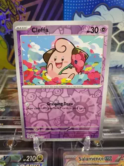Cleffa 080/197 Reverse Holo Common Pokemon TCG S&V Obsidian Flames - Image 1