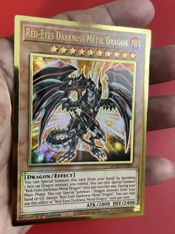 Yugioh Red-Eyes Darkness Metal Dragon MGED-EN009-Premium Gold Rare 1st Edition - Image 3