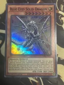 Yugioh: Blue-Eyes Solid Dragon - LDS2-EN014 - Ultra Rare (Blue) - 1st Ed - NM - Image 1