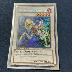 Yugioh Ally Of Justice Catastor HA01-EN026 Secret Rare Limited Edition NM - Image 1