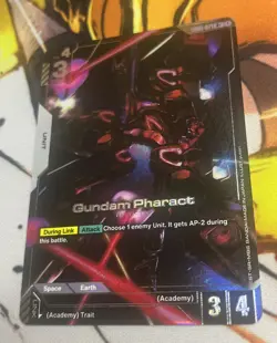 Bandai Gundam Card Game TCG - Gundam Pharact (R+) [GD01-071] Alt Art Foil - Image 1