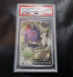 PSA 8 N's Zorua SVP 189 (Pokemon Center) Stamped Black Star Promo Pokemon Card - Image 1