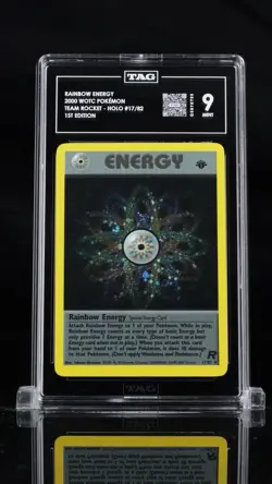 Pokemon TCG Rainbow Energy Holo Card 1st Edition #17/82 - Image 4