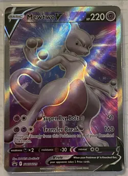 Pokemon Mewtwo V SWSH229 Full Art Black Star Promos Ags 9.5 Tcg Graded Card - Image 5