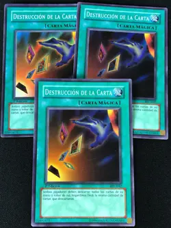 YUGIOH CARD DESTRUCTION BIY-S042 1ST SUPER X3 (LP) SPANISH - Image 1