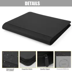 Toploader Binder,Toploader Hard Cases, 9-Pocket Pages Sleeves Hold up 288 Cards. - Image 5