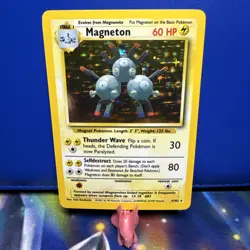NM Magneton 009/102 - Holo Rare Card - Base Set - Pokemon TCG (3) - Image 1