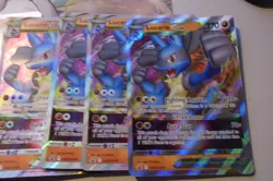 Lucario VSTAR SWSH214 JUMBO OVERSIZED Black Star Promo Pokemon 6 Card Lot - Image 1