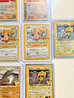 POKEMON CELEBRATIONS ULTRA RARE HOLOGRAPIC 10 CARD LOT TCG GYARADOS ZAPDOS MINT - Image 5