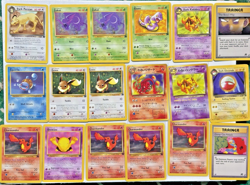 1999 WOTC POKEMON TEAM ROCKET 36 CARD LOT VINTAGE MP-NM TCG Eevee Rocket Set - Image 1