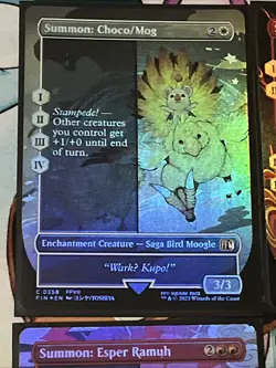 Final Fantasy Magic The Gathering Summon Borderless Foil Card Lot 9x Cards N/M - Image 3