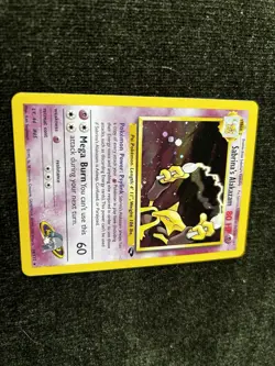 Pokemon Alakazam Sabrina's 16/132 Holographic Rare Gym Challenge TCG Card - Image 3