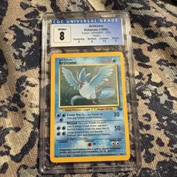 Articuno Holo Fossil Set-Unlimited 2/62 CGC 8 - NM/Mint Pokemon Graded Card WOTC - Image 1