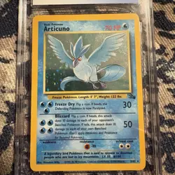 Articuno Holo Fossil Set-Unlimited 2/62 CGC 8 - NM/Mint Pokemon Graded Card WOTC - Image 2