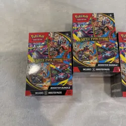 Pokemon Mega Evolution Booster Box Bundle TCG Trading Card Game SEALED Lot Of 3 - Image 2