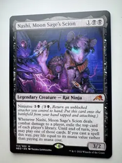 Nashi, Moon Sage's Scion x1 - Kamigawa: Neon Dynasty - VLP, English - MTG NEO - Image 1
