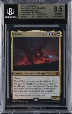 2021 MTG PROMOS - D & D ADV IN THE FORGOTTEN REALMS #235 TIAMAT BGS 9.5 - Image 1