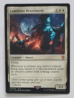 MTG FINAL FANTASY COMMANDER LUMINOUS BROODMOTH FIC 0246 MYTHIC RARE UNIV BEYOND - Image 1