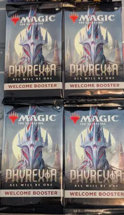 Magic The Gathering Phyrexia All Will Be One Welcome Booster Pack x4 Sealed - Image 1