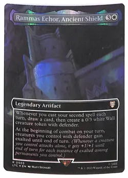 Rammas Echor, Ancient Shield - Borderless - Foil - 505 - LOTR (LTC) MTG - Image 1