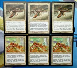 Magic The Gathering Exodus Cataclysm #3/143 x3! + Catastrophe #6/350 x3 Lot!!! - Image 1