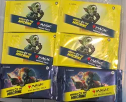 MTG March of the Machine Promo Pack x4 Foil Promo Pack x2 Magic Sealed - Image 1