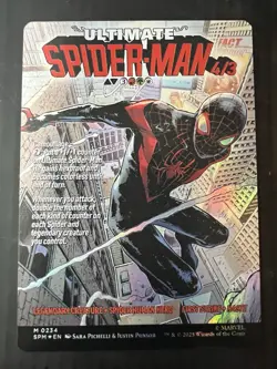 Magic The Gathering Spiderman- Miles Morales (0234) Borderless Foil NM Mythic - Image 2