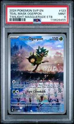 2024 Pokemon Black Star Promo #123 Teal Mask Ogerpon Twilight Masquerade ETB - Image 1
