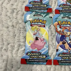 Pokemon Journey Together Pack Art Set - 4 Packs Per Set - Sealed & Unweighed - Image 2