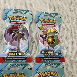 Pokemon Journey Together Pack Art Set - 4 Packs Per Set - Sealed & Unweighed - Image 4