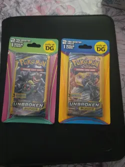 (2) Pokemon SM Unbroken Bonds XY Evolutions 2 Pack Mini Blister Dollar General - Image 1