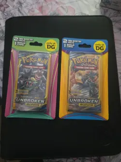 (2) Pokemon SM Unbroken Bonds XY Evolutions 2 Pack Mini Blister Dollar General - Image 2