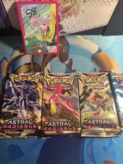 Pokemon Sword & Shield Astral Radiance Blister Booster Pack Complete Art Set - Image 2