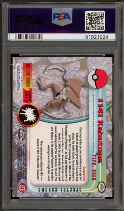 Pokemon Topps Chrome Kabutops Spectra #141 PSA 9 Mint - Image 2