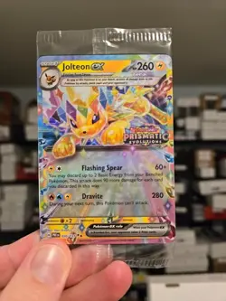 Pokemon TCG Jolteon ex 030/131 Prismatic Evolutions Sealed STAMPED Promo NM/M - Image 1