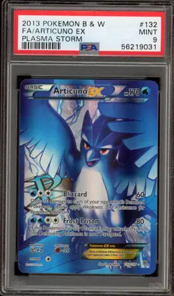 Pokemon Articuno EX Plasma Storm Full Art #132 PSA 9 Mint - Image 1