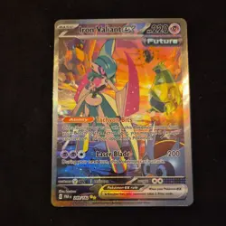 Pokemon TCG Iron Valiant EX Paradox Rift 249/182 Special Illustration Rare - Image 1