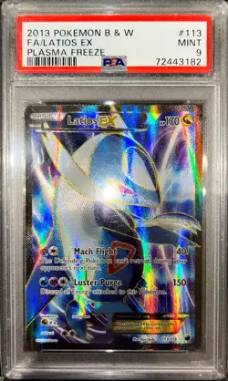 [PSA 9] Pokemon Latios EX #113/116 Full Art - Plasma Freeze ❄ - Image 1