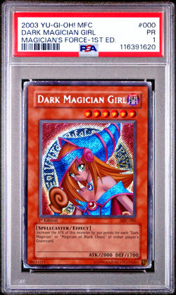 PSA 1 1ST EDITION Dark Magician Girl MFC-000 Magican's Force Secret Rare YUGIOH - Image 1