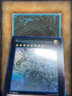 Yugioh Neo Galaxy-Eyes Photon Dragon GAOV-EN041 Ghost Rare 1st Ed NM - Image 2