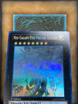 Yugioh Neo Galaxy-Eyes Photon Dragon GAOV-EN041 Ghost Rare 1st Ed NM - Image 3
