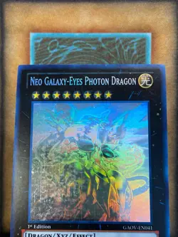 Yugioh Neo Galaxy-Eyes Photon Dragon GAOV-EN041 Ghost Rare 1st Ed NM - Image 4