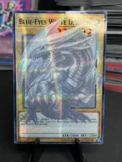 Yu-Gi-Oh! TCG Blue-Eyes White Dragon Custom Full Art Ghost Starlight - Image 1