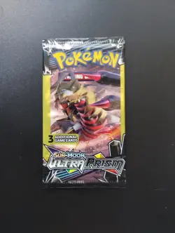4x Ultra Prism Sealed 3-card Dollar Tree Pack Unweighed Pokemon Pack Art Set - Image 1