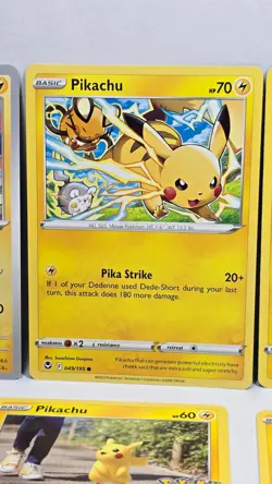 Lot of 8 Pokemon Pikachu Game Cards Includes 1 Japanese & 1 Holo Mixed Sets TCG - Image 3