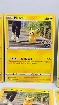 Lot of 8 Pokemon Pikachu Game Cards Includes 1 Japanese & 1 Holo Mixed Sets TCG - Image 4